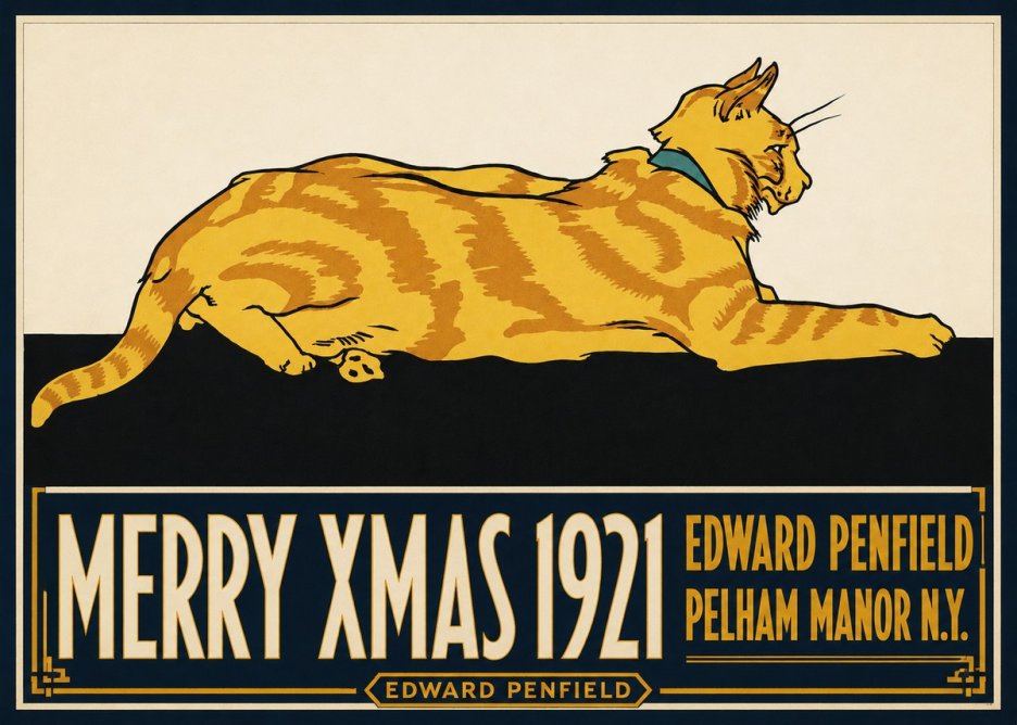 Edward Penfield Merry Xmas 1921 No4 - Affiche