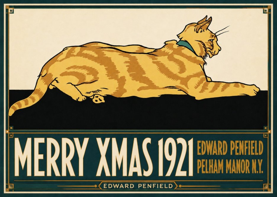 Edward Penfield Merry Xmas 1921 No6 - Affiche
