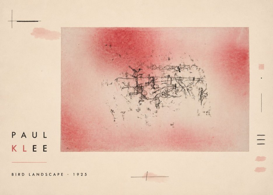 Paul Klee Bird Landscape No2 - Affiche