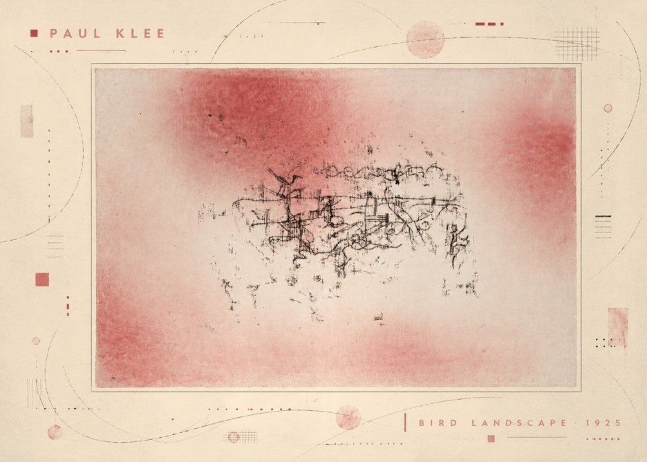 Paul Klee Bird Landscape No5 - Affiche