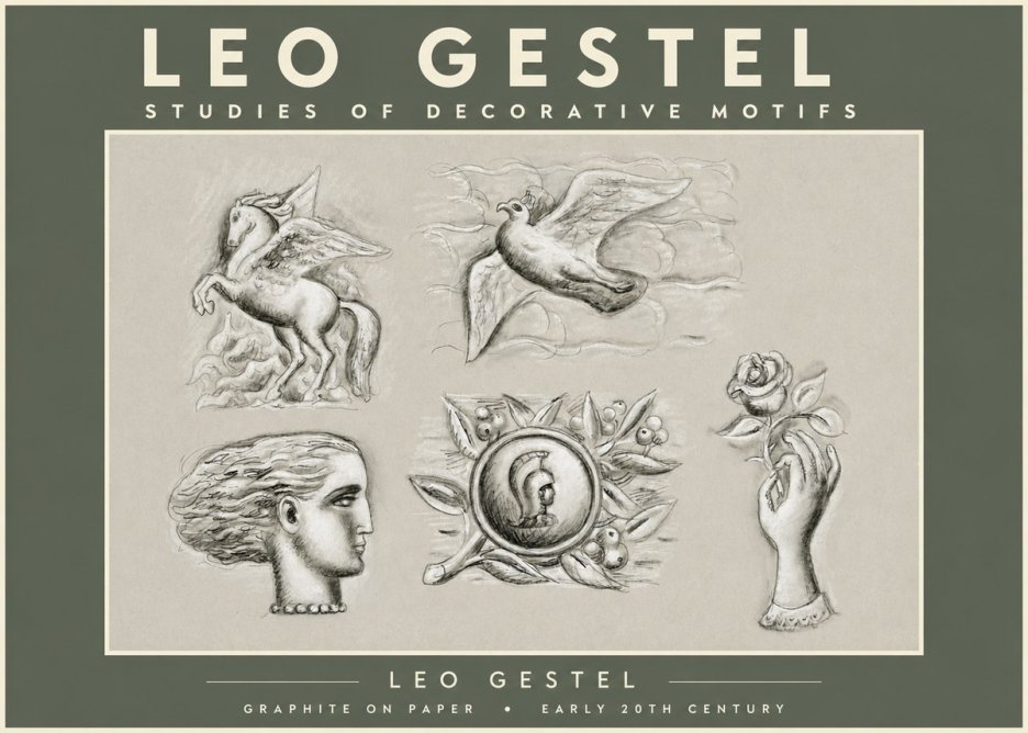 Leo Gestel Studies of Decorative Motifs No2 - Affiche