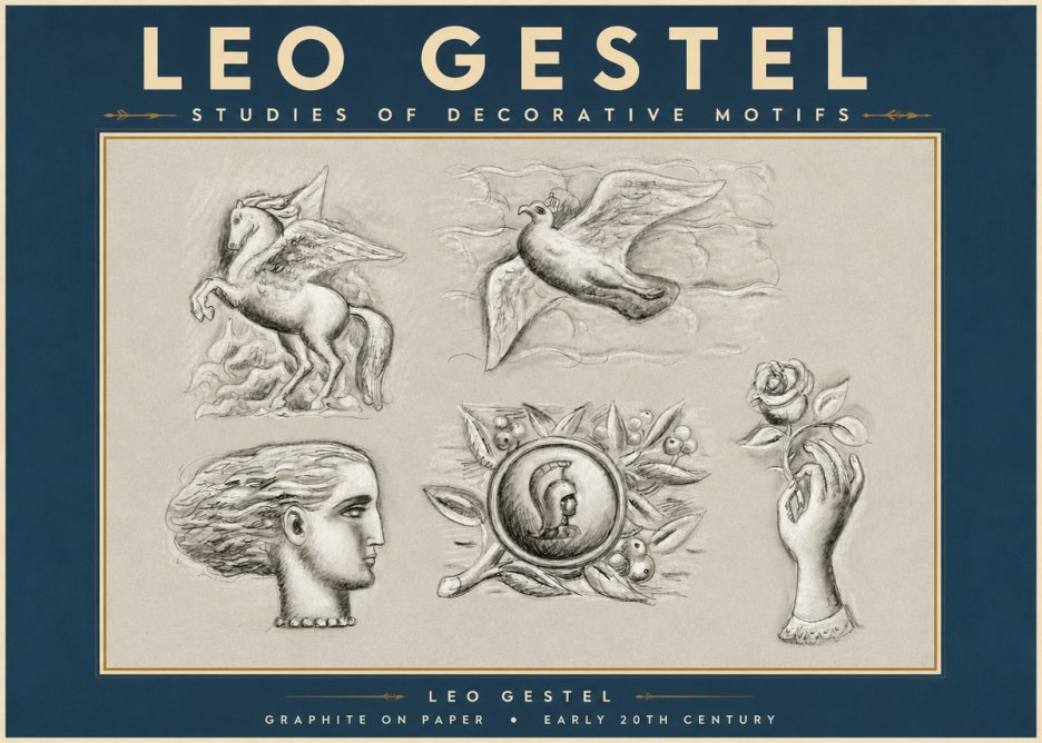 Leo Gestel Studies of Decorative Motifs No3 - Affiche