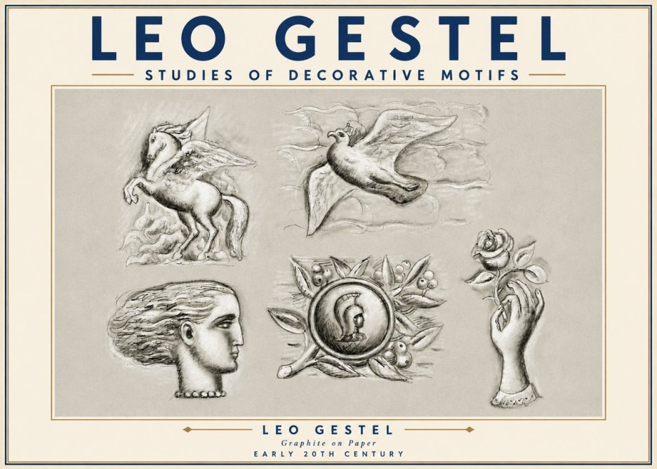 Leo Gestel Studies of Decorative Motifs No6 - Affiche