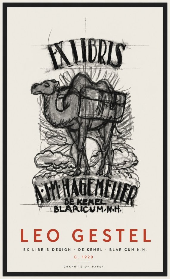 Leo Gestel Ex Libris Design No2 - Affiche