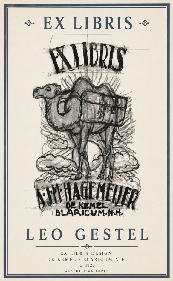 Leo Gestel Ex Libris Design No3 - Affiche
