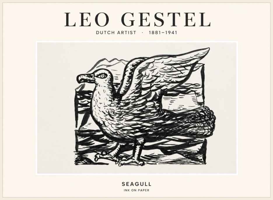 Leo Gestel Seagull No1 - Affiche