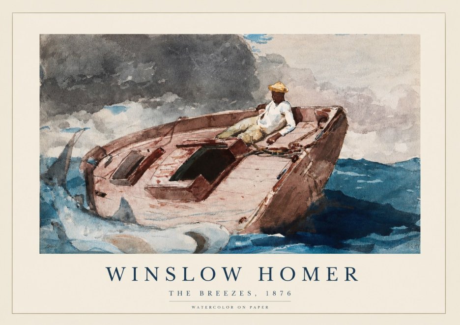 Winslow Homer The Breezes No1 - Affiche