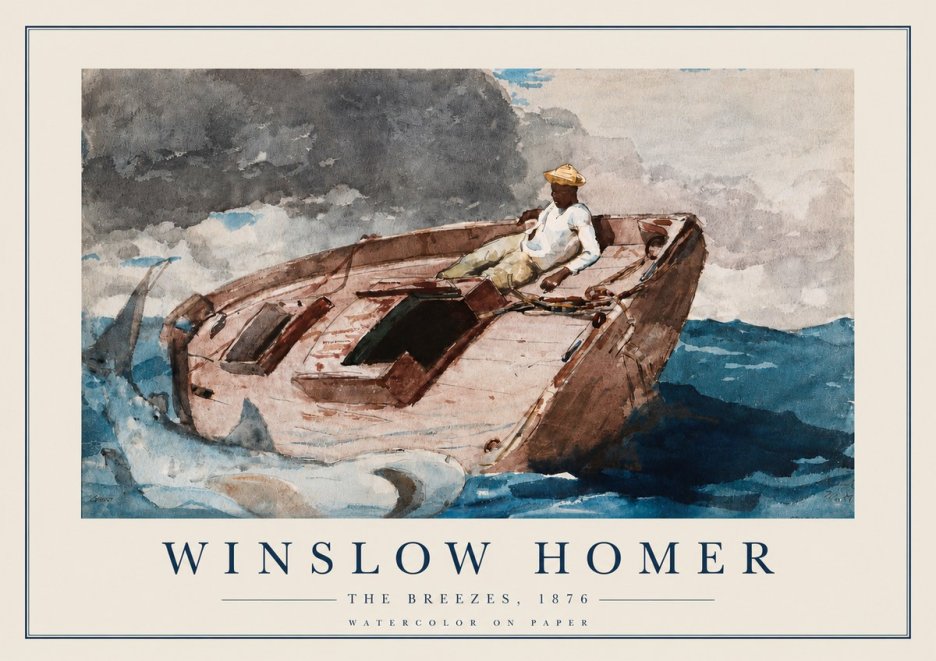 Winslow Homer The Breezes No3 - Affiche