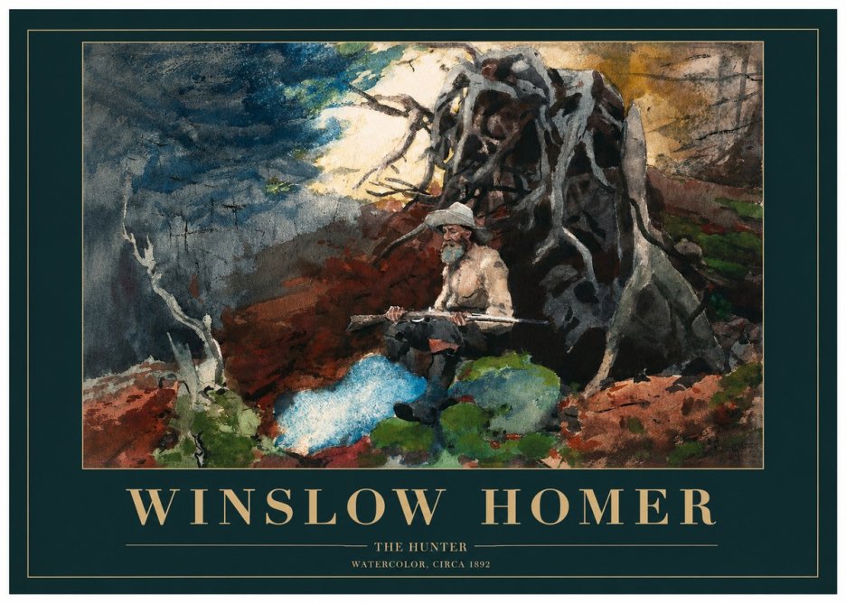 Winslow Homer The Hunter No2 - Affiche
