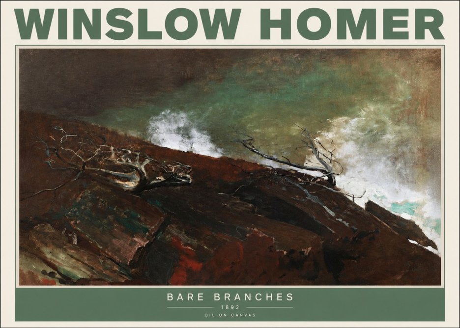 Winslow Homer Bare Branches, 1892 No2 - Affiche