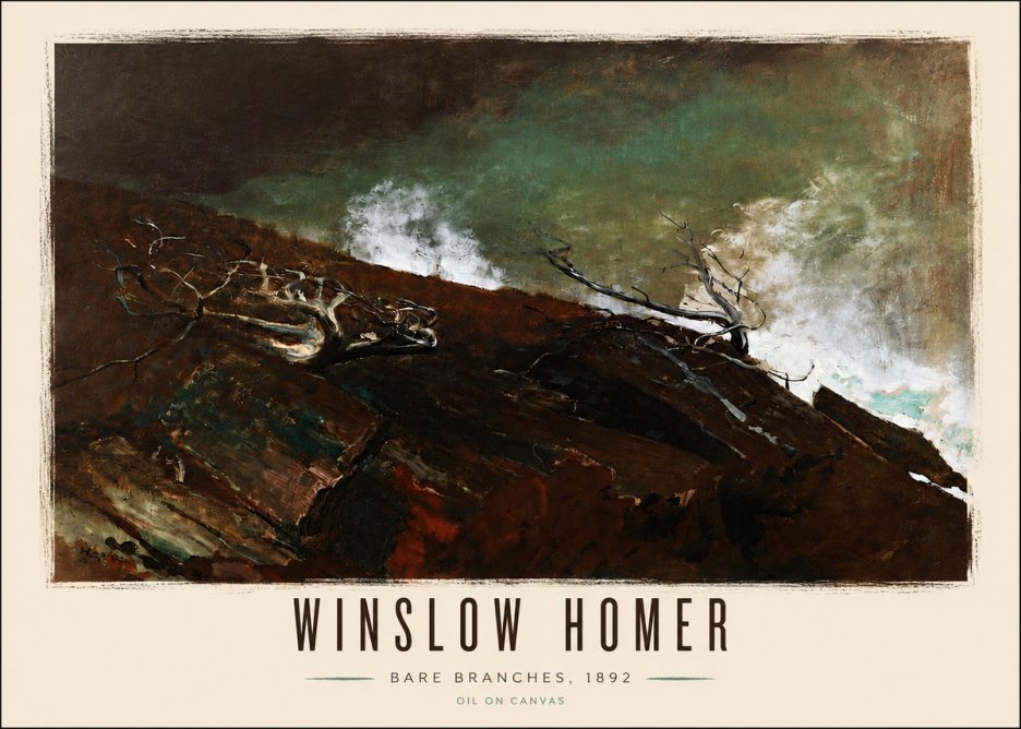 Winslow Homer Bare Branches, 1892 No6 - Affiche
