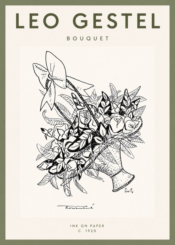 Leo Gestel Bouquet No2 - Affiche