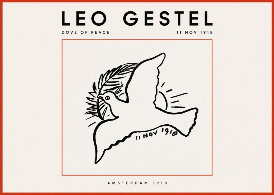 Leo Gestel Dove of Peace No2 - Affiche