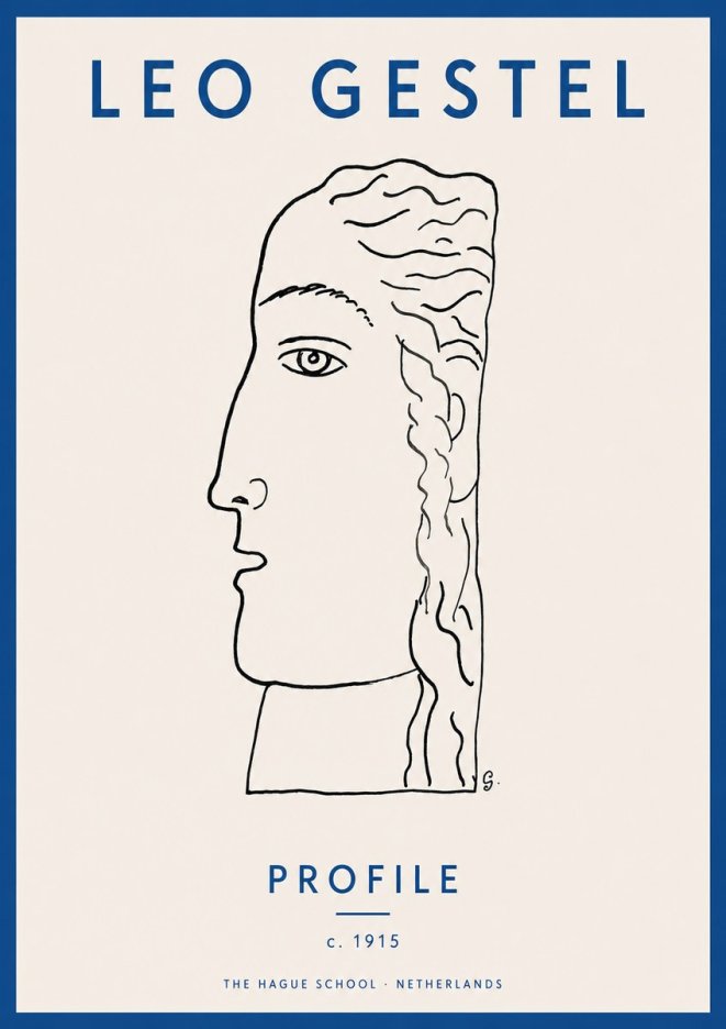 Leo Gestel Profile No2 - Affiche