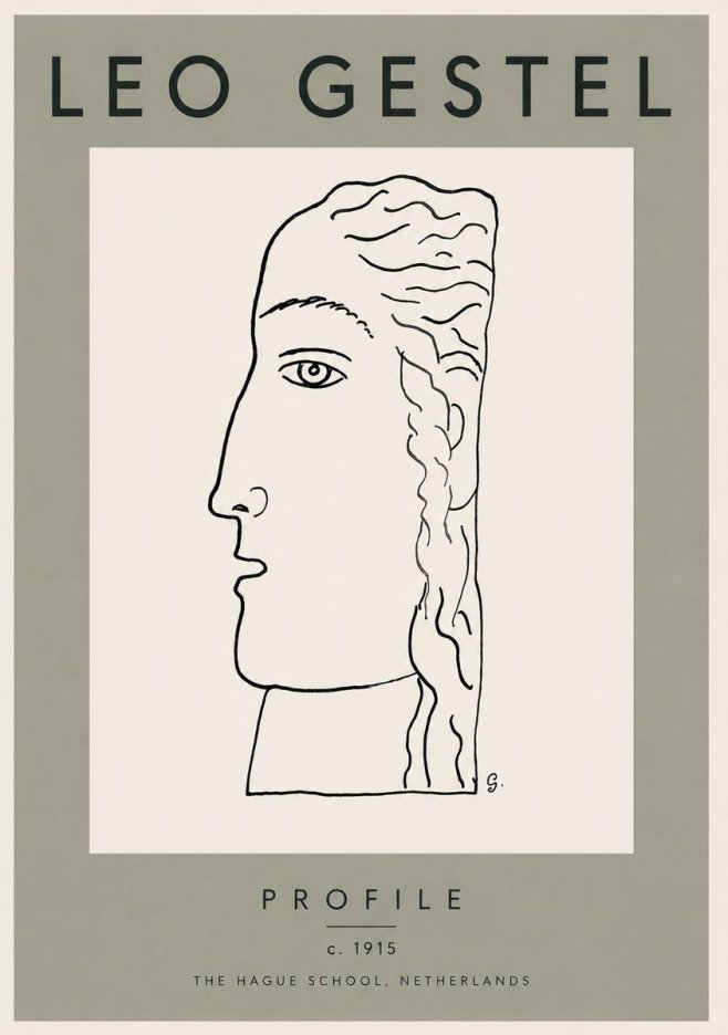 Leo Gestel Profile No3 - Affiche