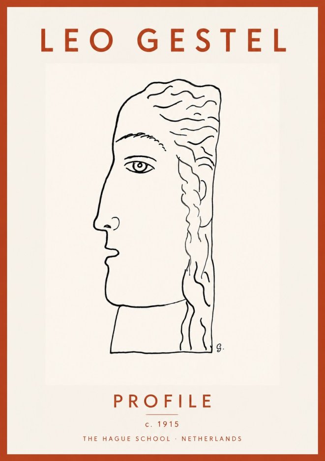 Leo Gestel Profile No4 - Affiche