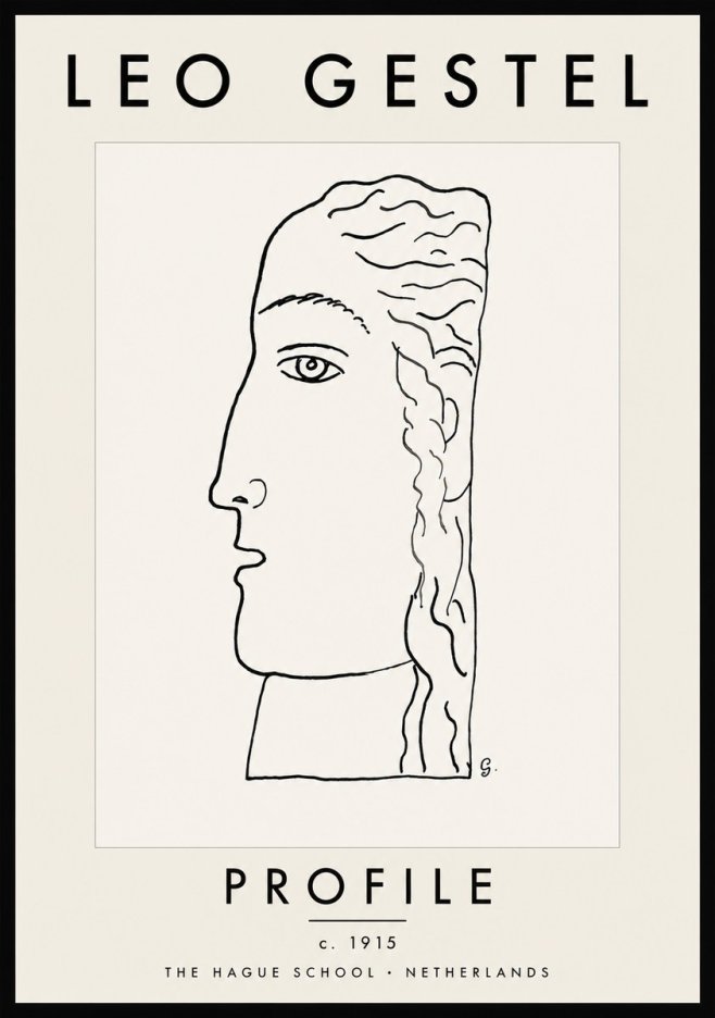 Leo Gestel Profile No5 - Affiche