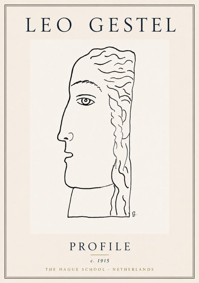 Leo Gestel Profile No6 - Affiche