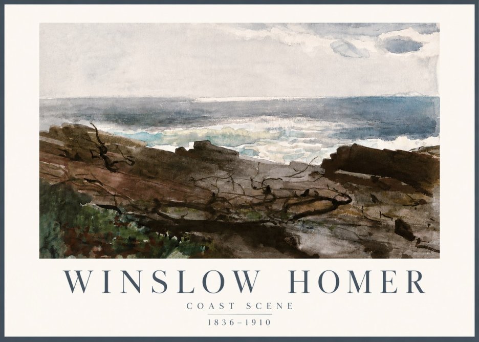 Winslow Homer Coast Scene No4 - Affiche
