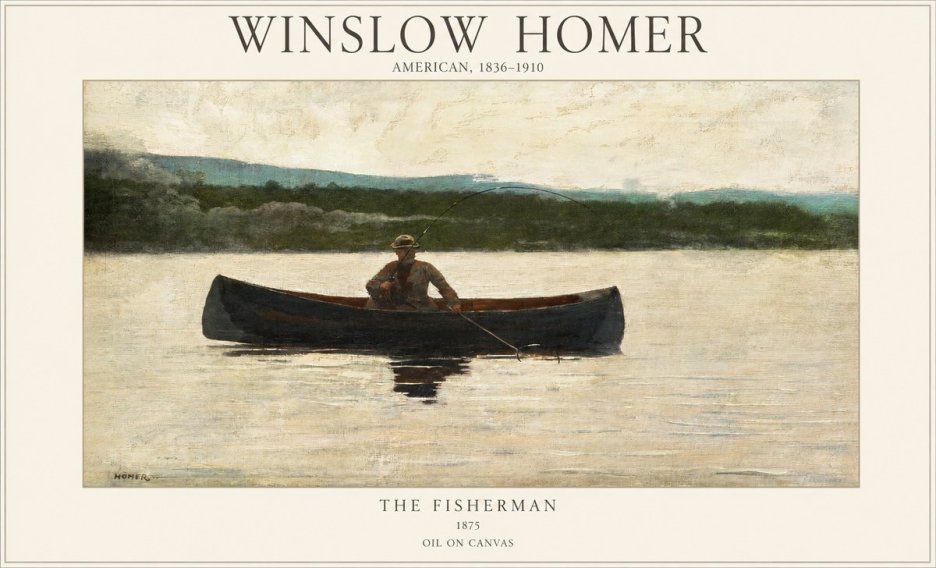 Winslow Homer The Fisherman No1 - Affiche