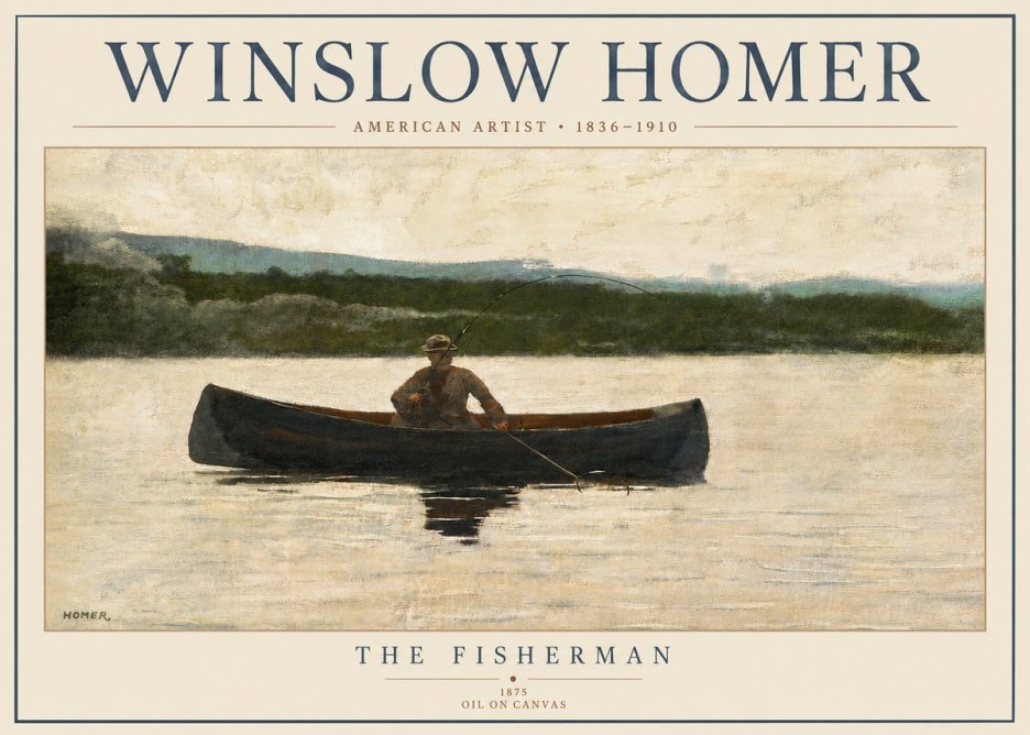Winslow Homer The Fisherman No4 - Affiche