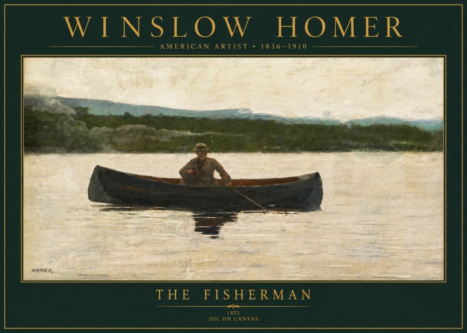 Winslow Homer The Fisherman No5 - Affiche