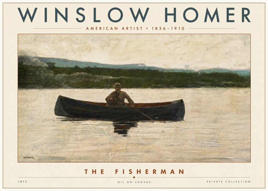 Winslow Homer The Fisherman No6 - Affiche