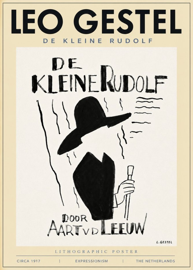 Leo Gestel De Kleine Rudolf No3 - Affiche