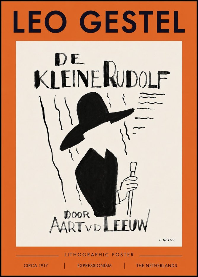 Leo Gestel De Kleine Rudolf No4 - Affiche