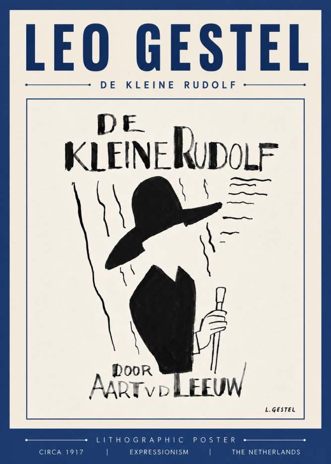 Leo Gestel De Kleine Rudolf No5 - Affiche