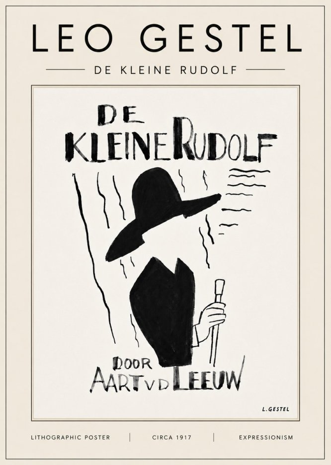 Leo Gestel De Kleine Rudolf No6 - Affiche