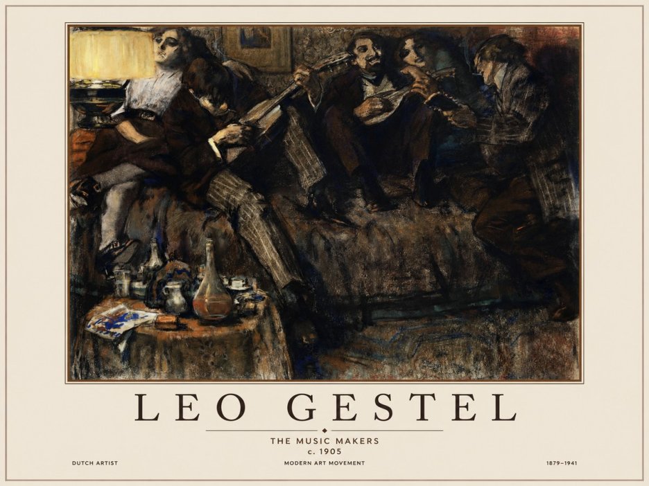 Leo Gestel The Music Makers No1 - Affiche