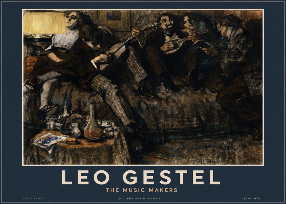Leo Gestel The Music Makers No2 - Affiche