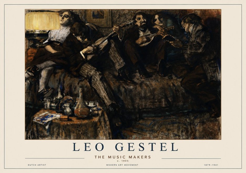 Leo Gestel The Music Makers No3 - Affiche