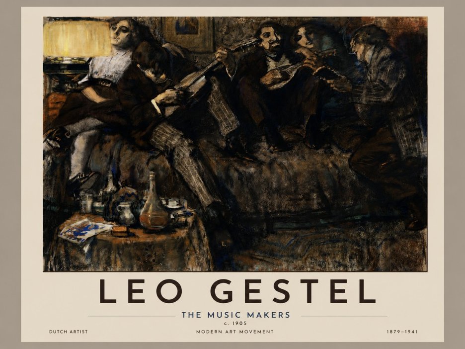 Leo Gestel The Music Makers No4 - Affiche