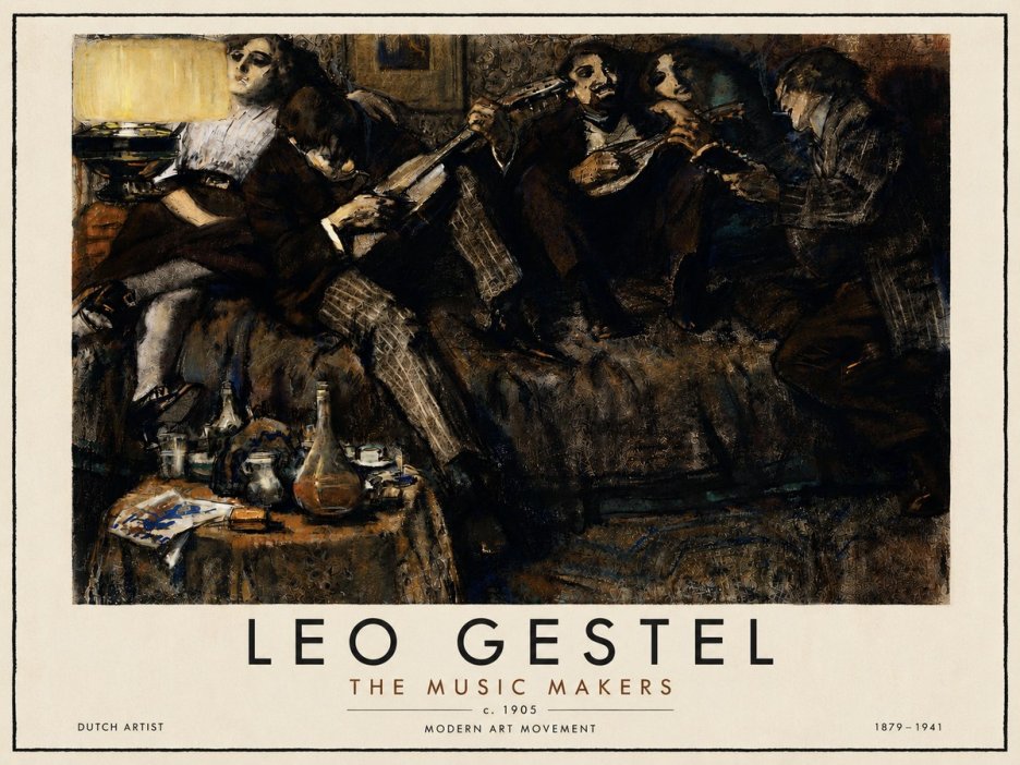 Leo Gestel The Music Makers No5 - Affiche
