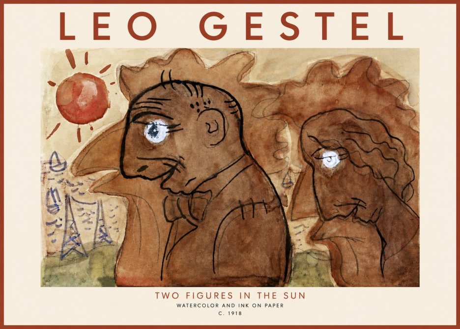 Leo Gestel Two Figures in the Sun No3 - Affiche