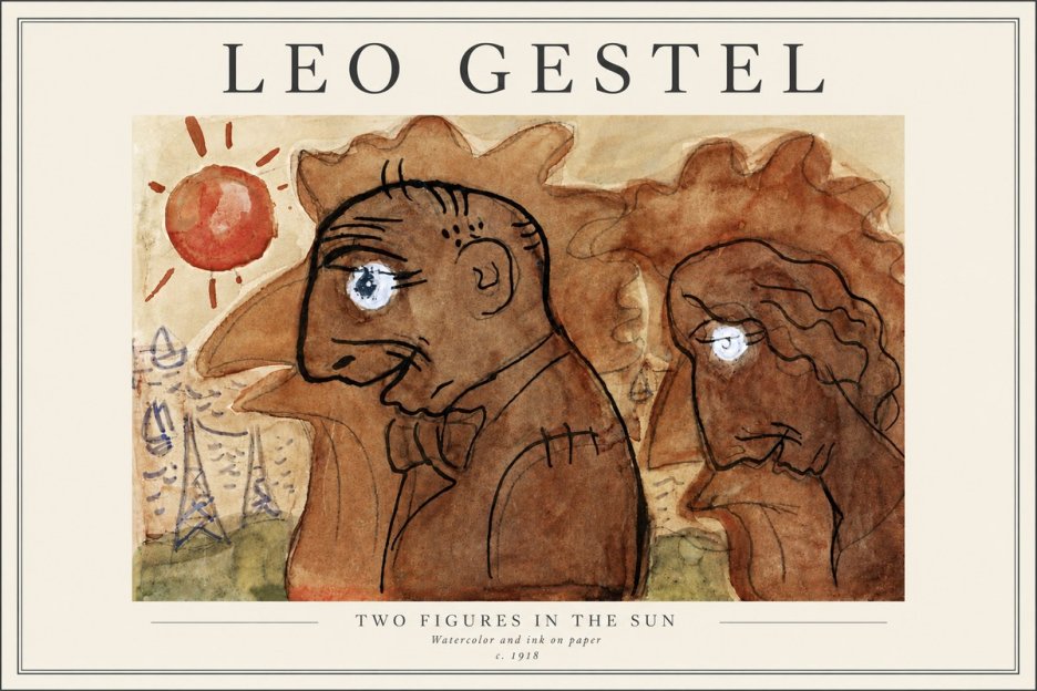 Leo Gestel Two Figures in the Sun No4 - Affiche