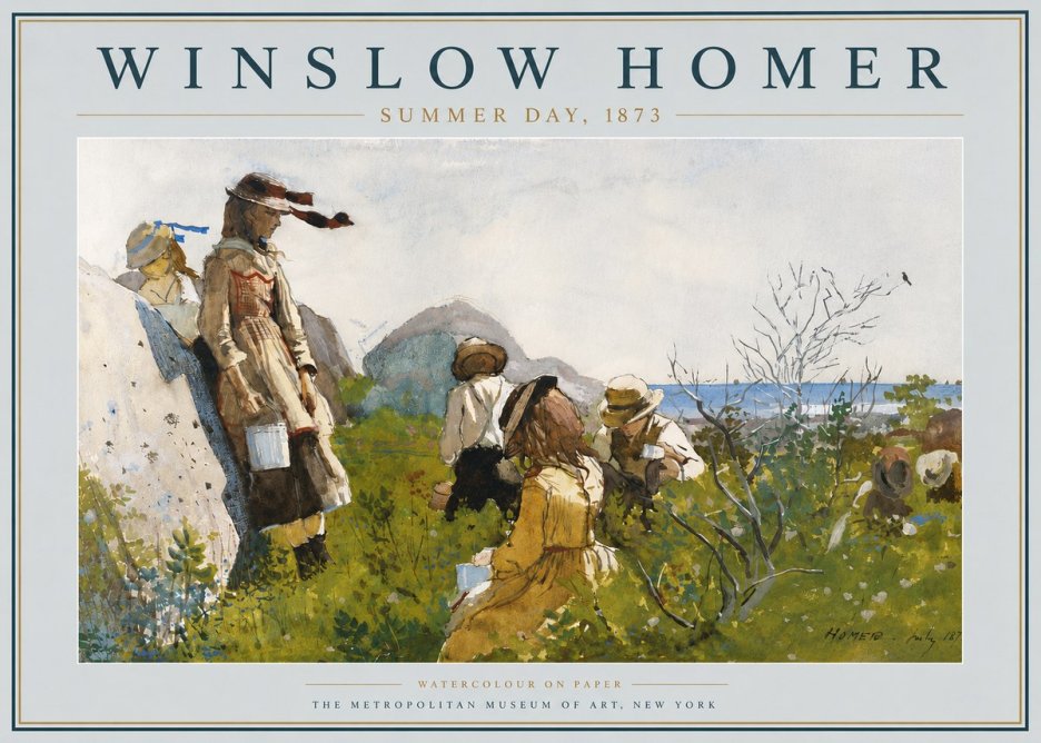 Winslow Homer Summer Day, 1873 No6 - Affiche