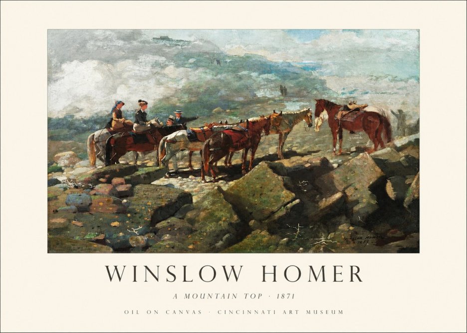 Winslow Homer A Mountain Top No1 - Affiche