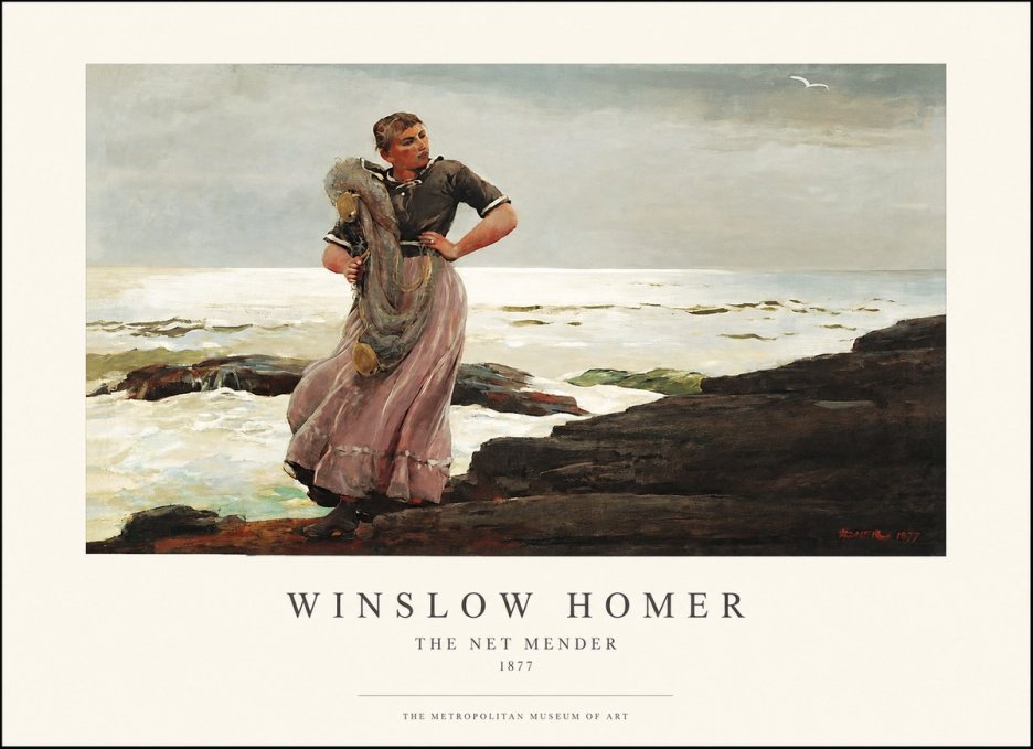 Winslow Homer Coastal Figure No2 - Affiche