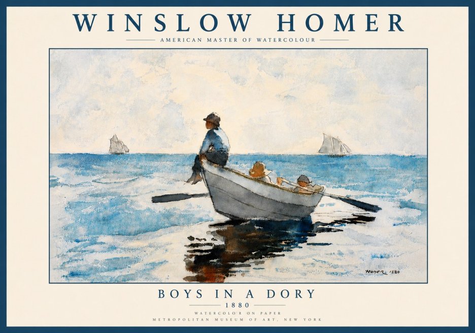 Winslow Homer Boys in a Dory I No6 - Affiche
