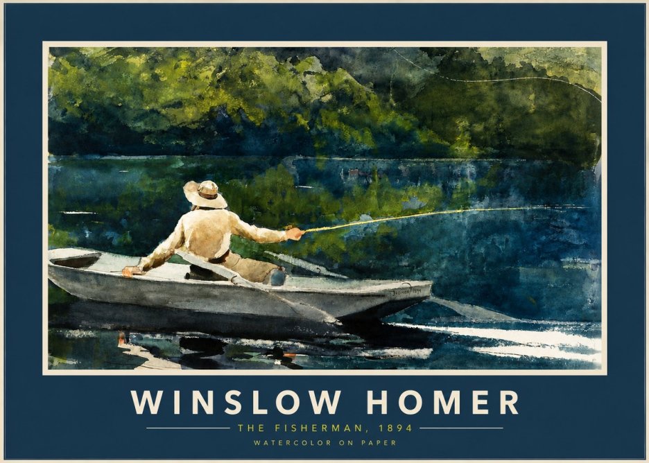 Winslow Homer The Fisherman, 1894 No2 - Affiche