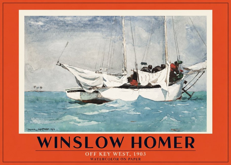 Winslow Homer Off Key West, 1903 No3 - Affiche