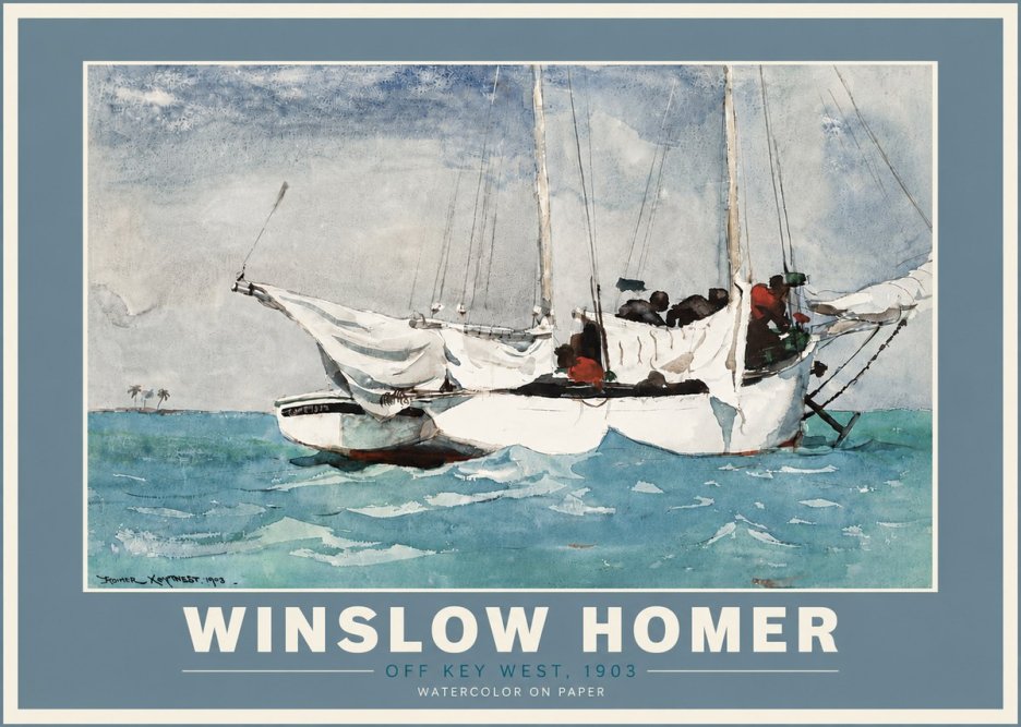 Winslow Homer Off Key West, 1903 No5 - Affiche