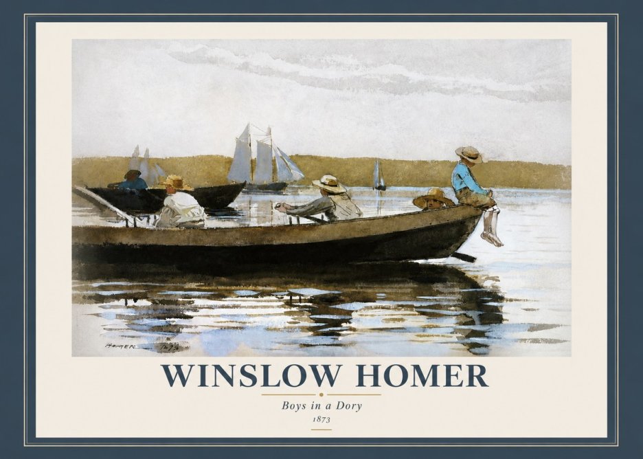 Winslow Homer Boys in a Dory II No2 - Affiche