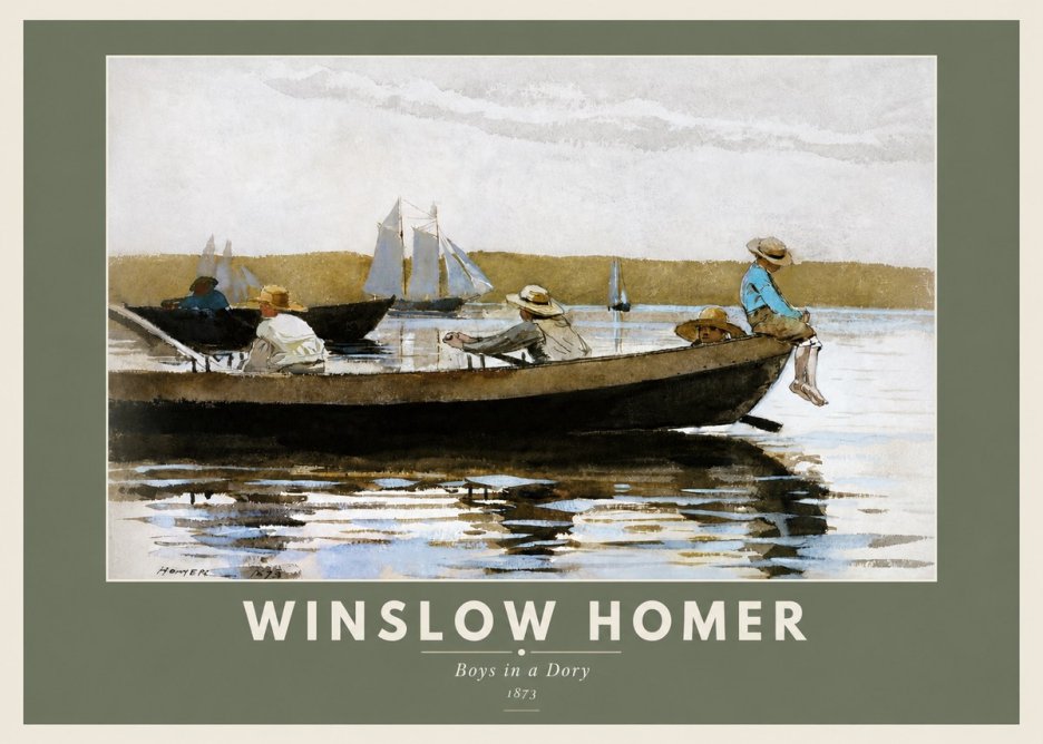 Winslow Homer Boys in a Dory II No3 - Affiche