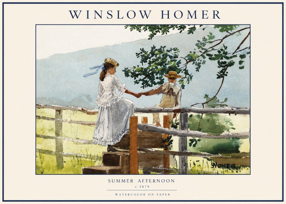 Winslow Homer Summer Afternoon No3 - Affiche