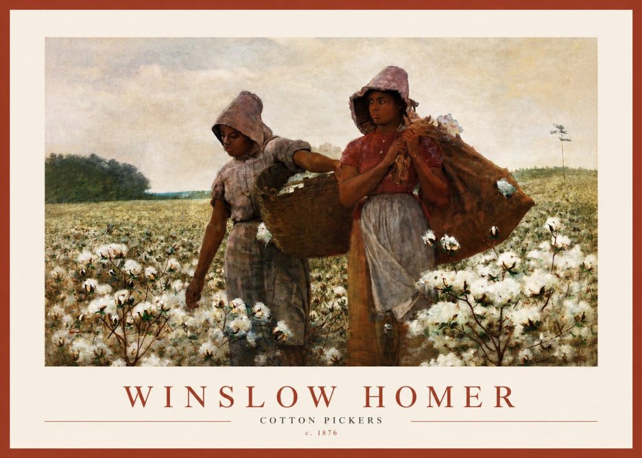Winslow Homer Cotton Pickers No1 - Affiche