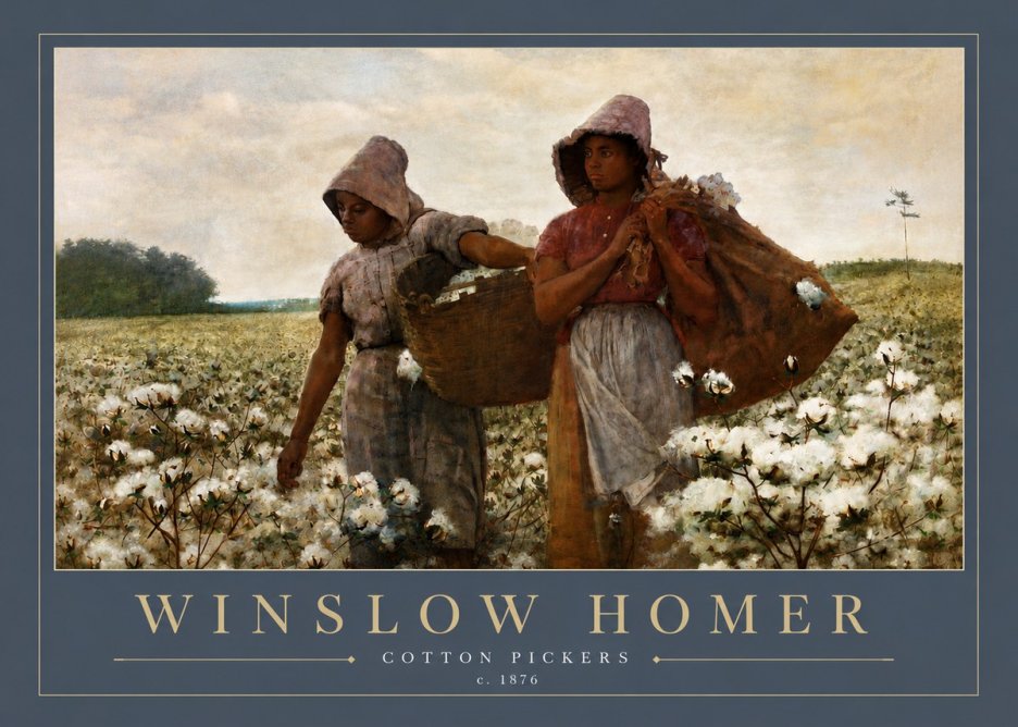 Winslow Homer Cotton Pickers No6 - Affiche
